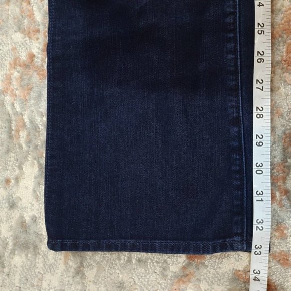 7 For All Mankind Dark Wash Flared Bootcut Jeans - Size 32 - Picture 8 of 10